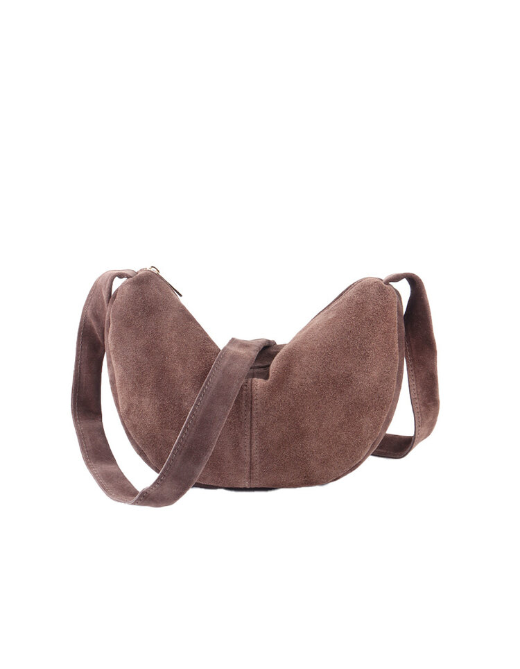 Giuliano Leather  Leder-Schultertasche | Wildleder | 552425