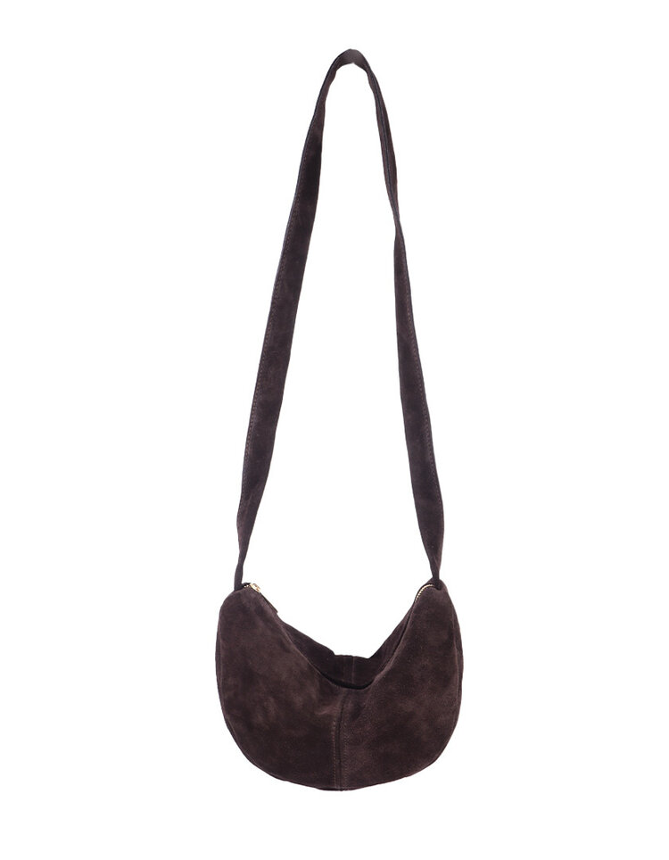 Giuliano Leather  Leder-Schultertasche | Wildleder | 552425