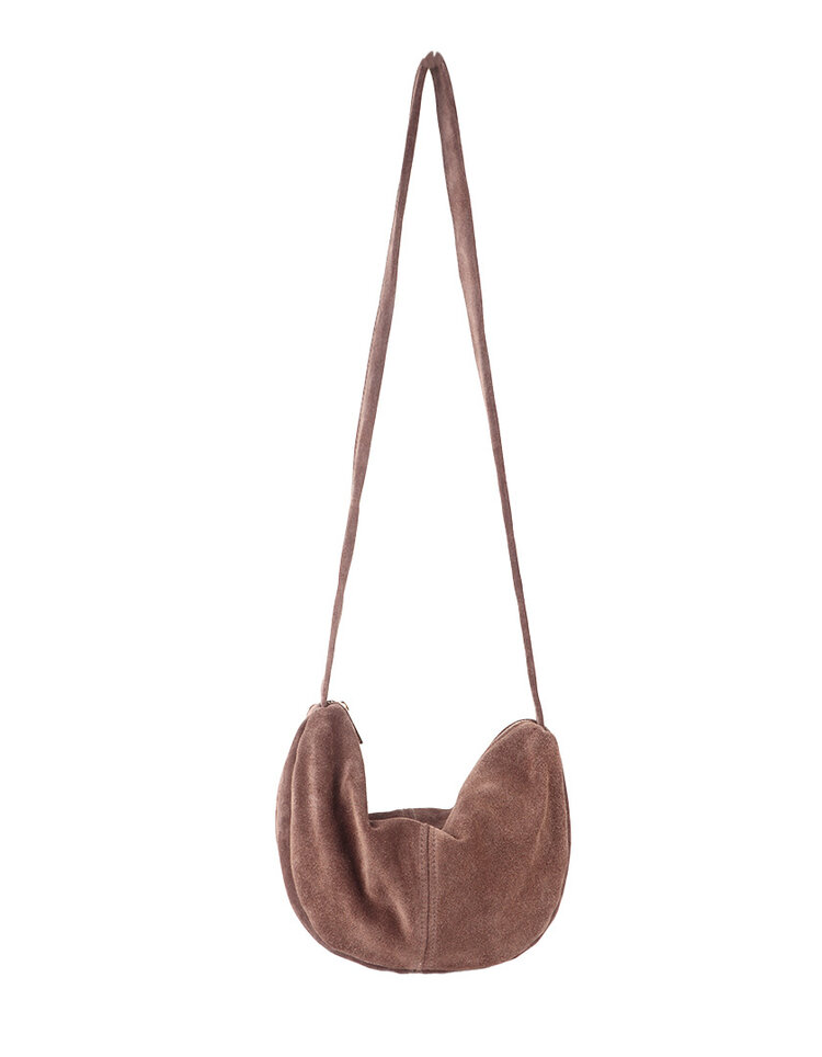 Giuliano Leather  Leder-Schultertasche | Wildleder | 552425