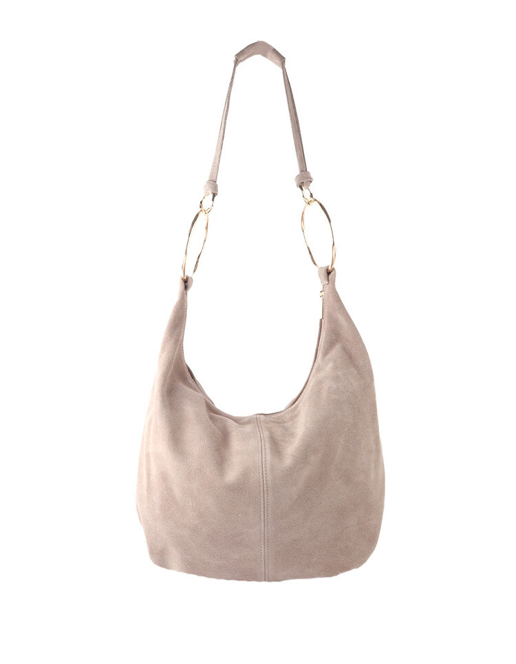 Giuliano Leather  Leder-Schultertasche | Wildleder | 552428