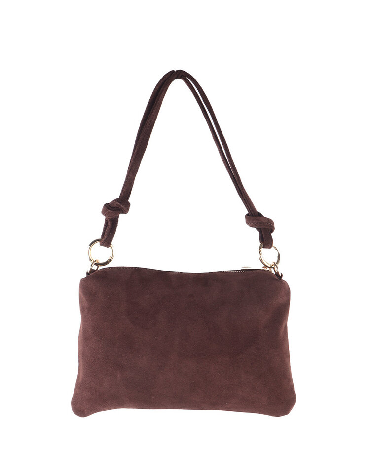 Giuliano Leather  Leder-Schultertasche | Wildleder | 552429