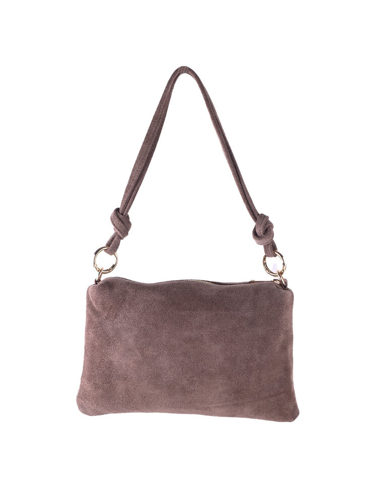 Giuliano Leather  Leder-Schultertasche | Wildleder | 552429