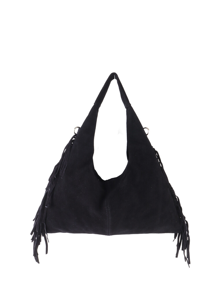 Giuliano Leather  Leder-Schultertasche | Wildleder | 552437