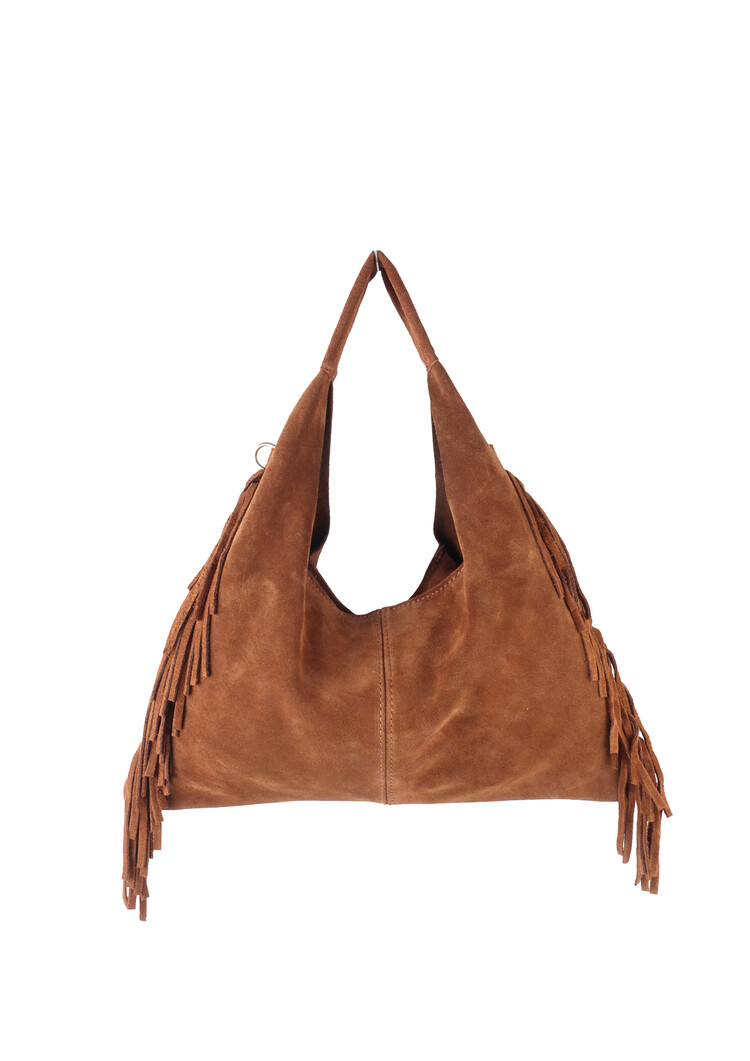 Giuliano Leather  Leder-Schultertasche | Wildleder | 552437