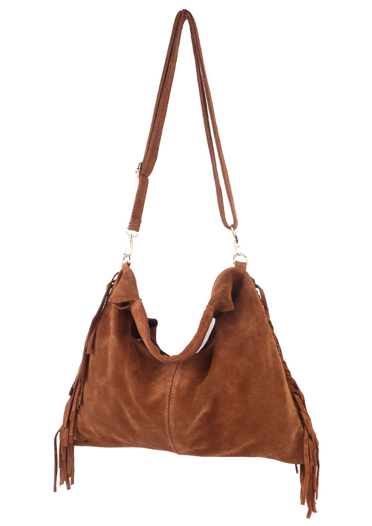 Giuliano Leather  Leder-Schultertasche | Wildleder | 552437