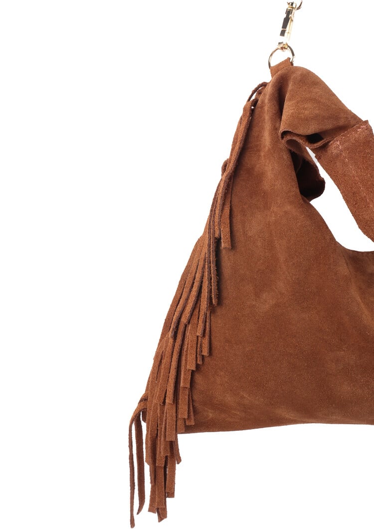 Giuliano Leather  Leder-Schultertasche | Wildleder | 552437