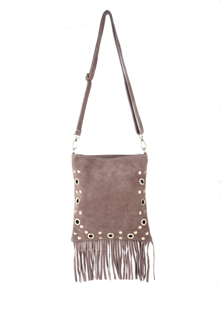 Giuliano Leather  Leder-Schultertasche | Wildleder | 552438