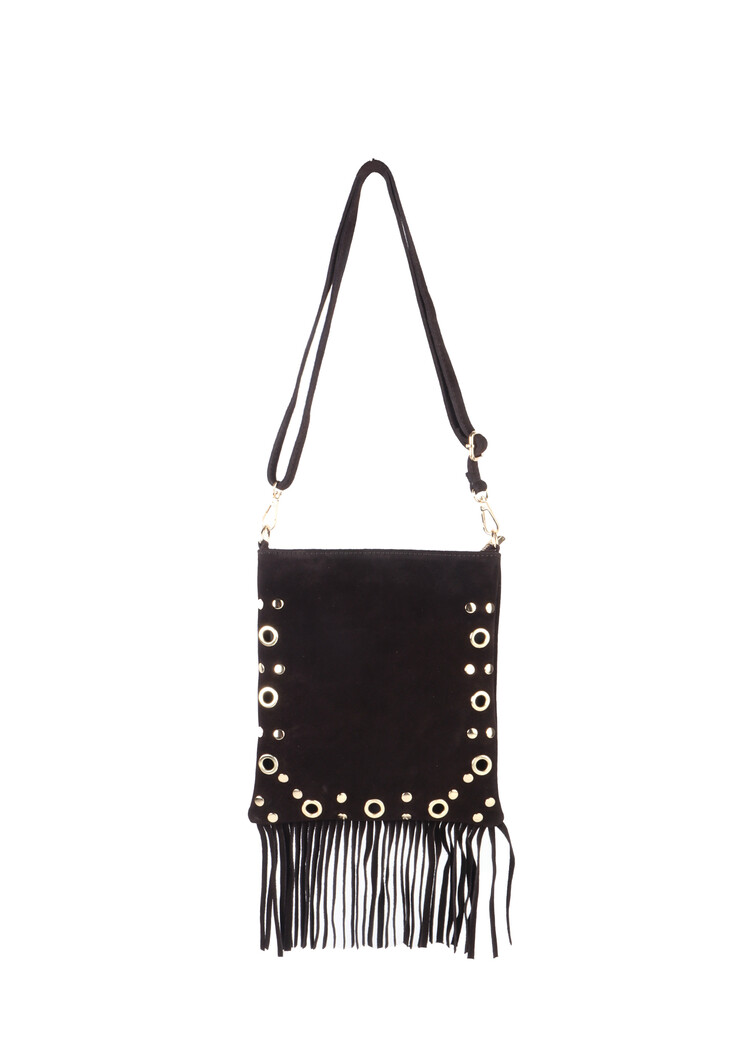Giuliano Leather  Leder-Schultertasche | Wildleder | 552438