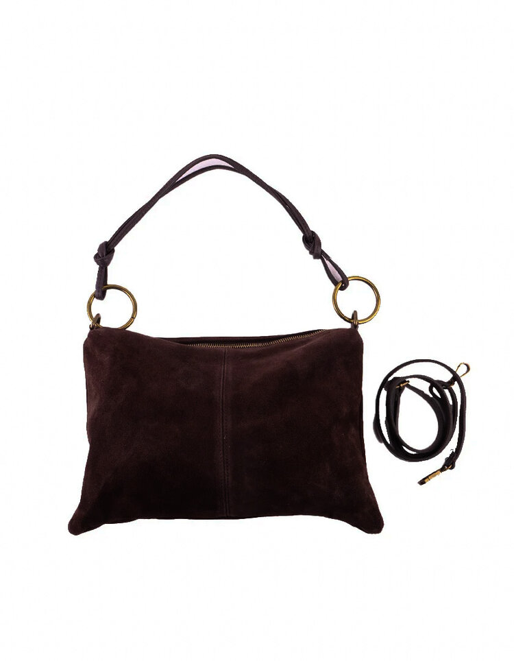Giuliano Wildleder-Schultertasche | 552406