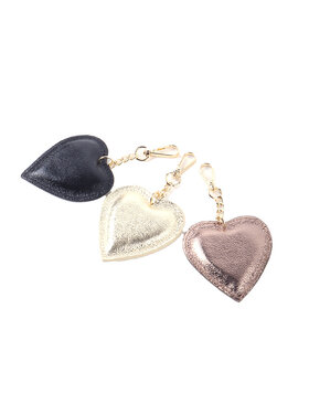 Giuliano Keyring | Metallic Heart | Leather Gold XL | 2308