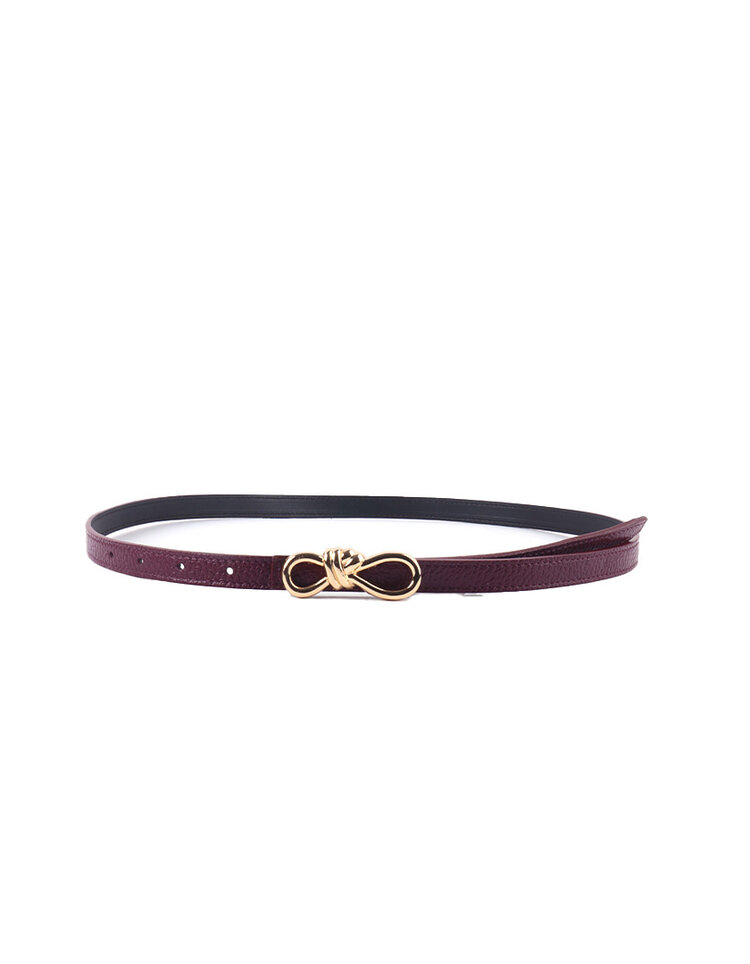 Giuliano Leather  Echt Leer riem | Gouden Knoopsluiting | 559141
