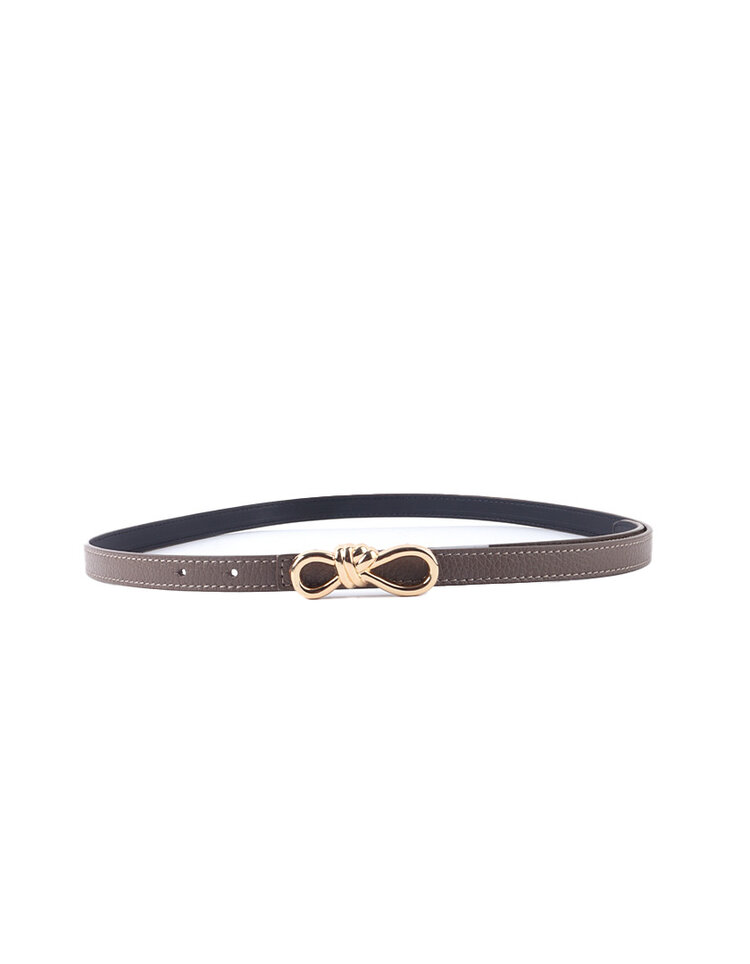 Giuliano Leather  Echt Leer riem | Gouden Knoopsluiting | 559141