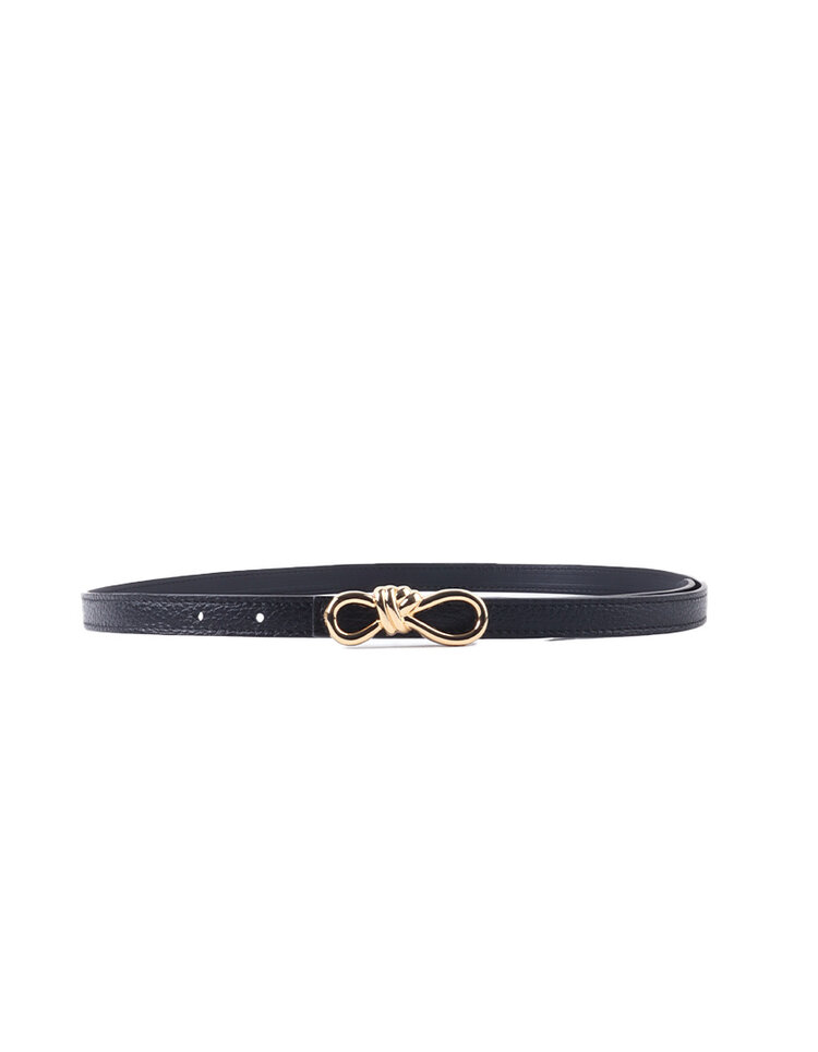 Giuliano Leather  Echt Leer riem | Gouden Knoopsluiting | 559141