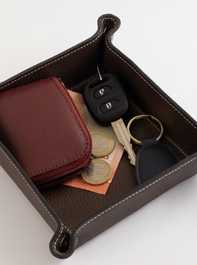 Giuliano Leather  Accessory Tray | Square | 800012