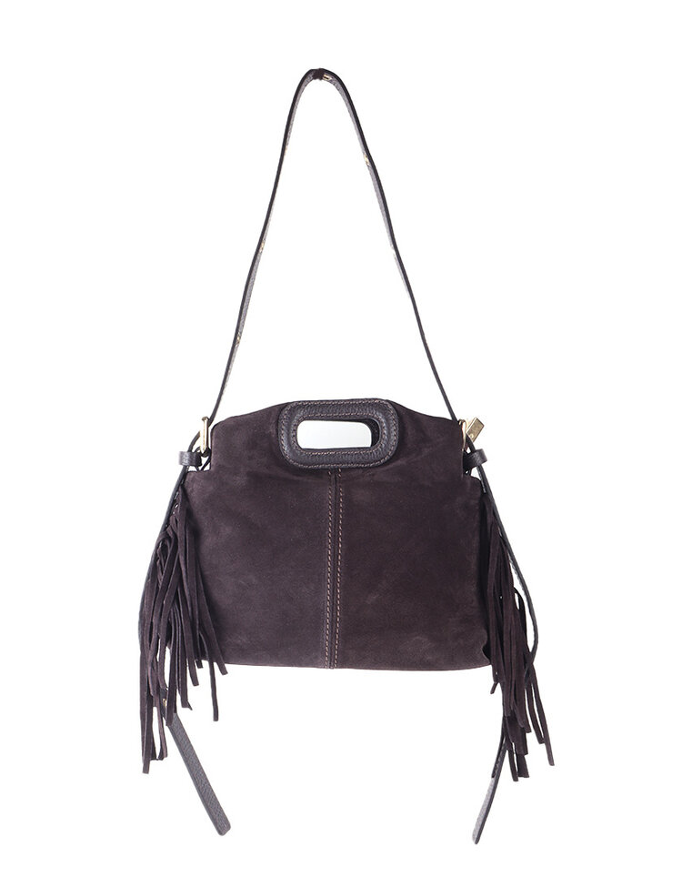 Giuliano Leather  Leder-Schultertasche | Wildleder | 552456
