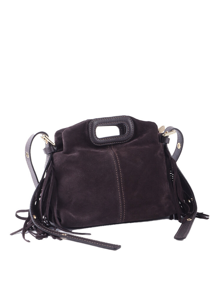 Giuliano Leather  Leder-Schultertasche | Wildleder | 552456
