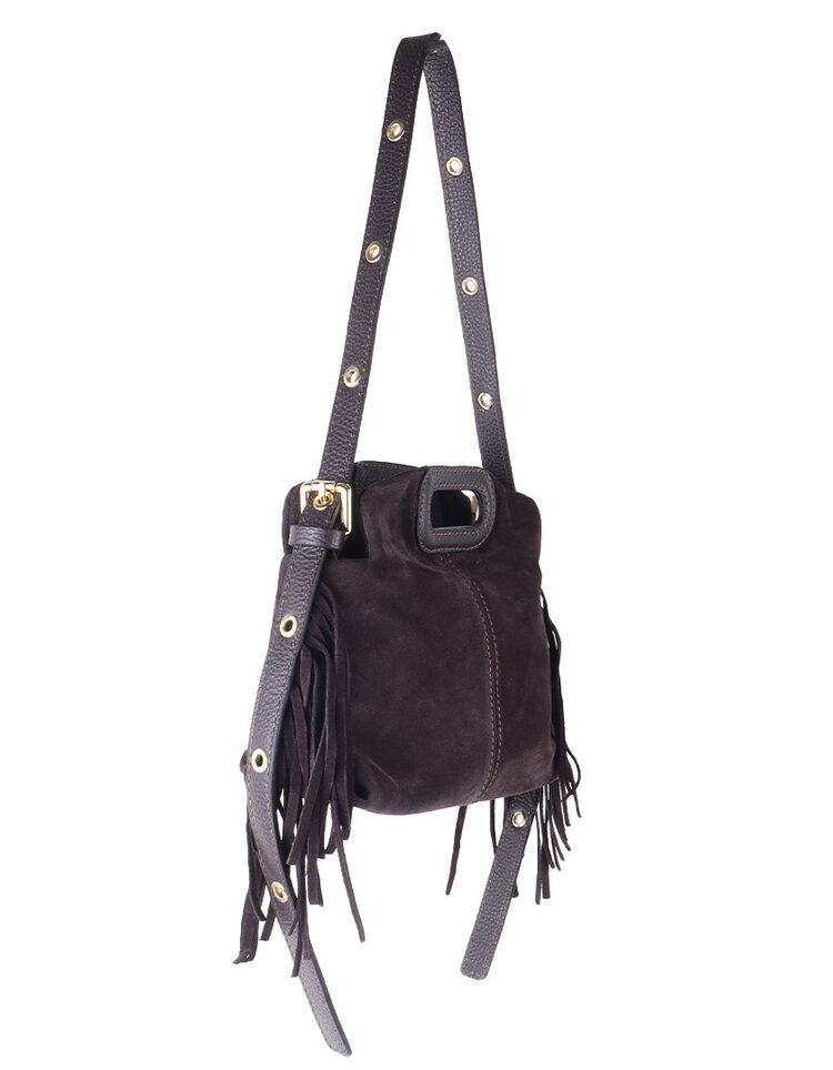 Giuliano Leather  Leder-Schultertasche | Wildleder | 552456