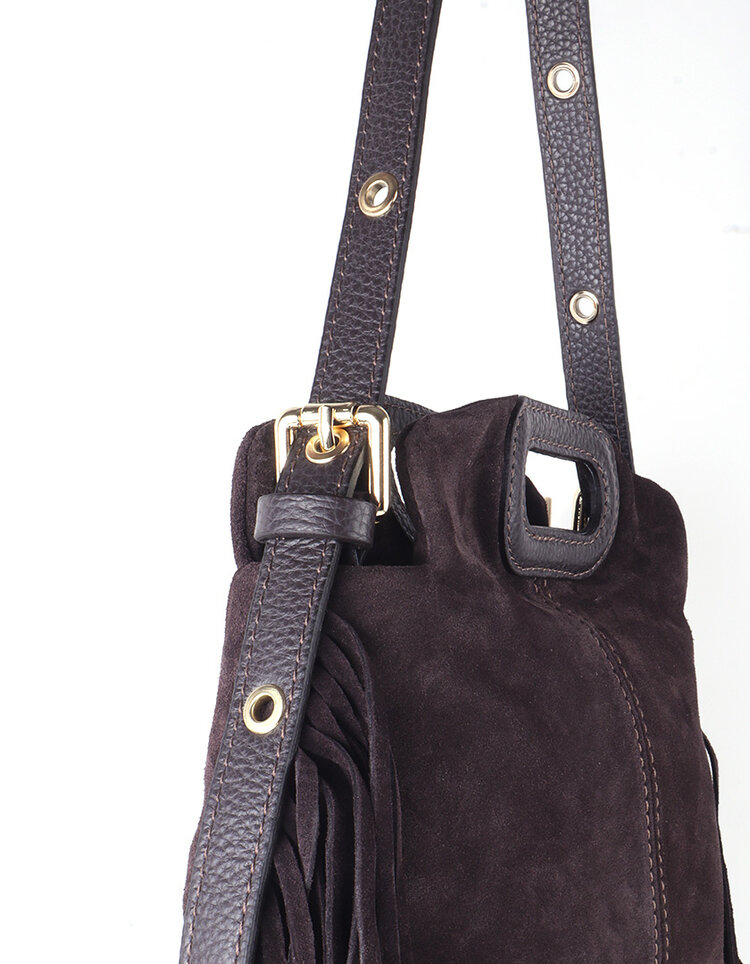 Giuliano Leather  Lederen schoudertas| Suède | 552456