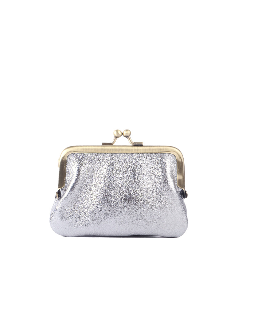 Lederen knip portemonnee metallic | 559040, foto 6 van 6