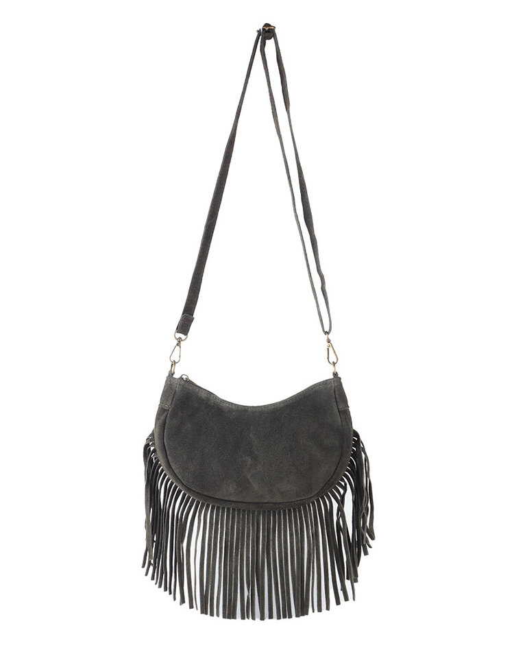 Giuliano Leather  Leder-Schultertasche | Wildleder | 552416