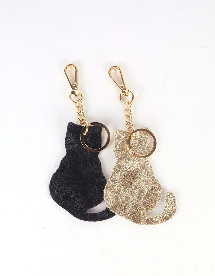 Giuliano Leather  Keychain | Cat | 2328