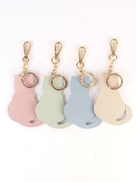 Giuliano Leather  Keychain | Cat | 2328