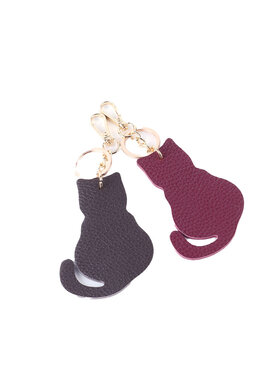 Giuliano Leather  Keychain | Cat | 2328