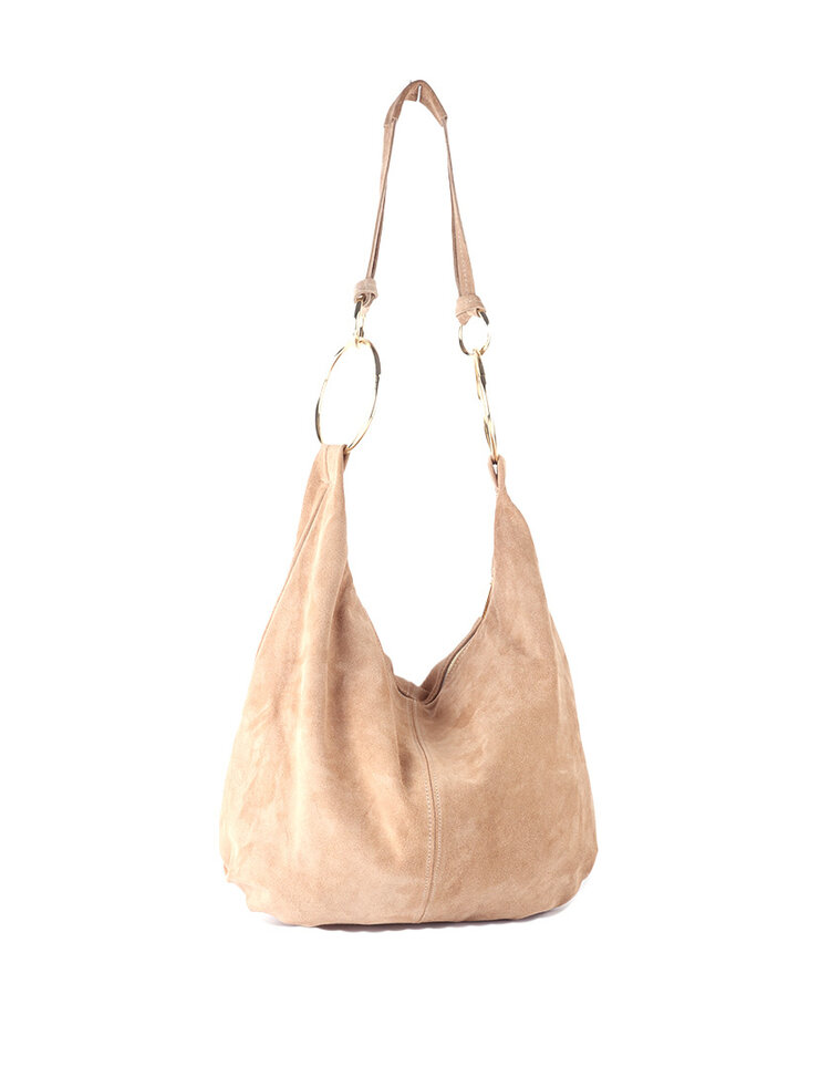 Giuliano Leather  Leder-Schultertasche | Wildleder | 552428