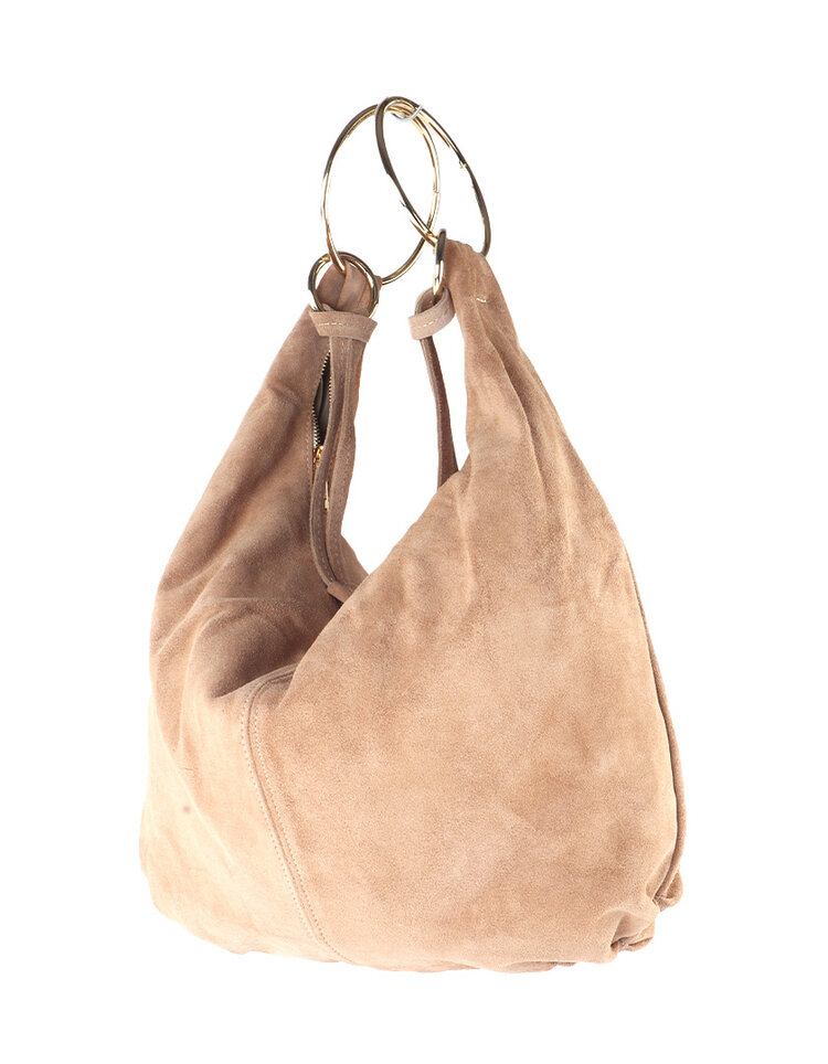 Giuliano Leather  Leder-Schultertasche | Wildleder | 552428