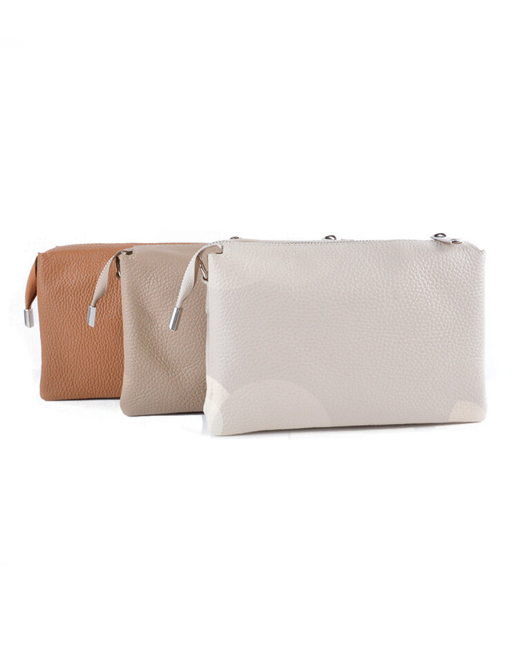 Giuliano Leather  Kleine Leder-Schultertasche 3 Fächer | 552871