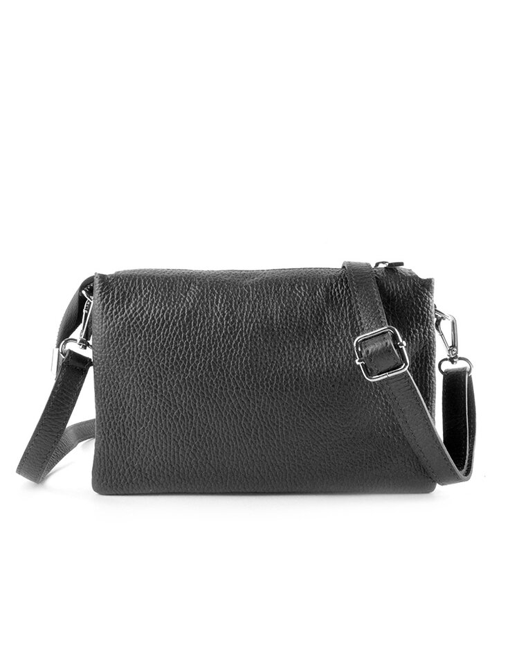 Giuliano Leather  Kleine Leder-Schultertasche 3 Fächer | 552871