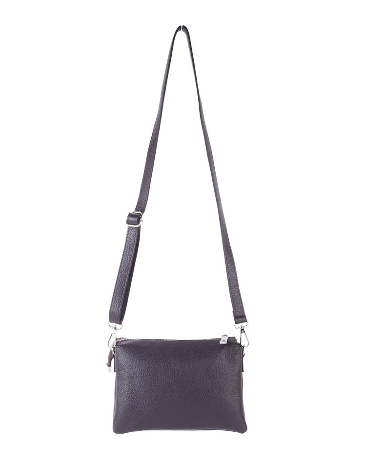 Giuliano Leather  Kleine Leder-Schultertasche 3 Fächer | 552871