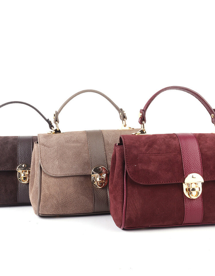 Giuliano Leather  Leather hand bag | Suede | 552481