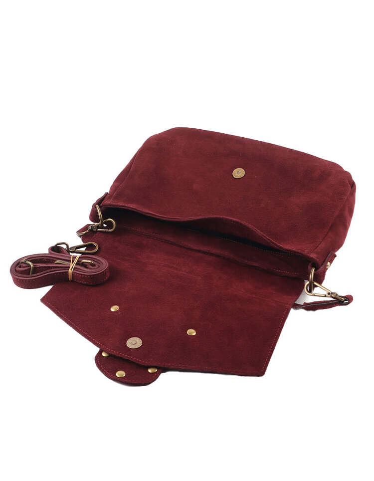 Giuliano Leather  Leder-Schultertasche | Wildleder | 552495