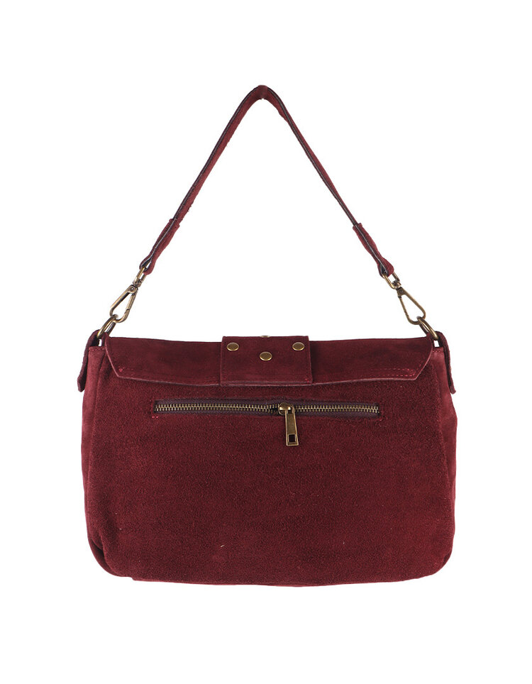 Giuliano Leather  Leder-Schultertasche | Wildleder | 552495