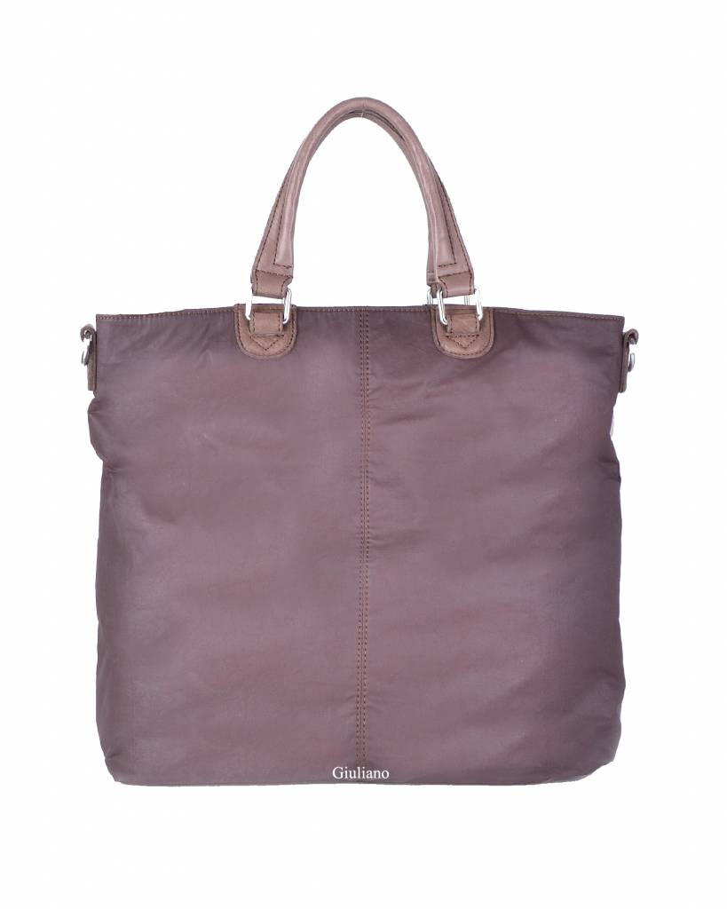David Jones | Lederen met nylon handtas 552486, foto 3 van 3