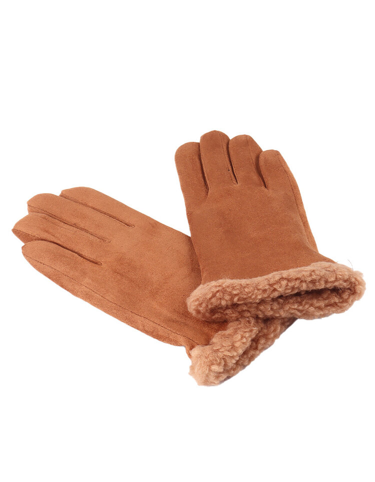 Giuliano Wildlederimitat-Handschuhe | 559055