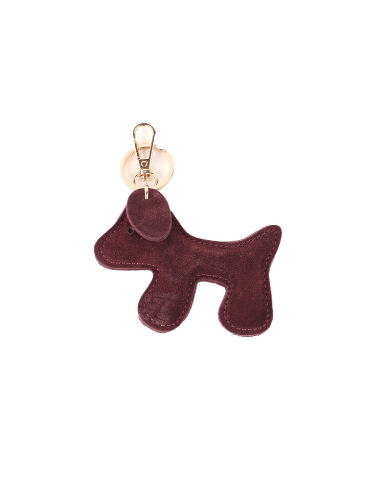 Giuliano Leather  Suede Keyring | 23170
