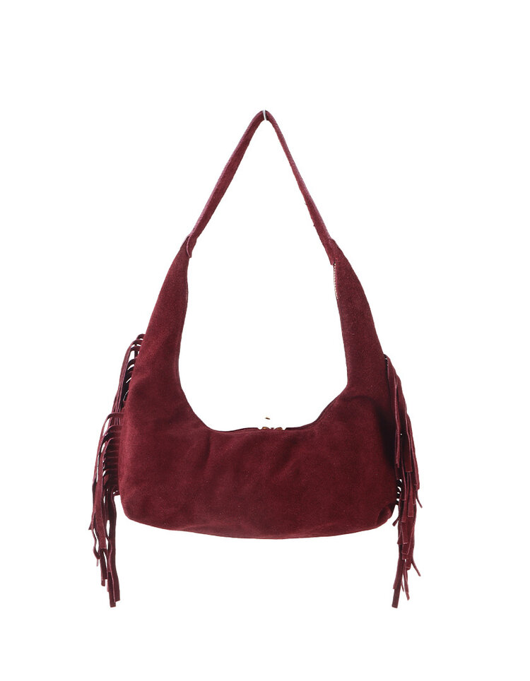Giuliano Leather  Wildleder-Schultertasche | 552409