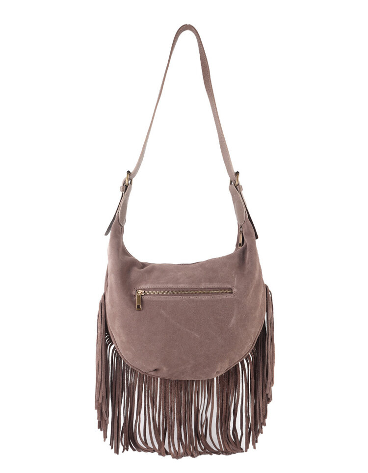 Giuliano Leather  Leder-Schultertasche | Wildleder | 552499