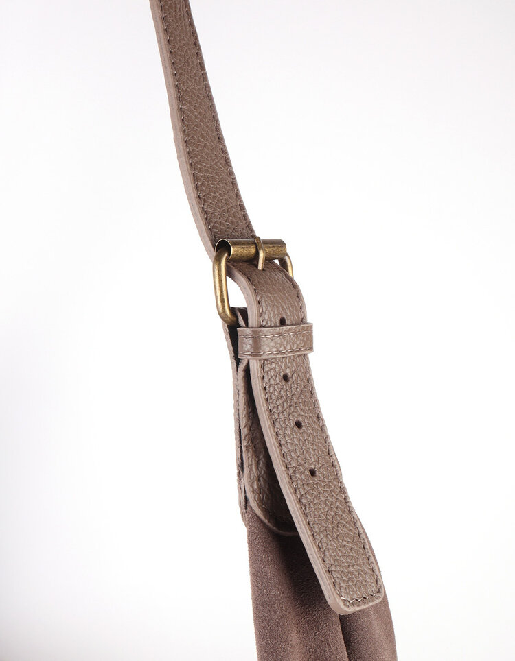 Giuliano Leather  Leder-Schultertasche | Wildleder | 552499