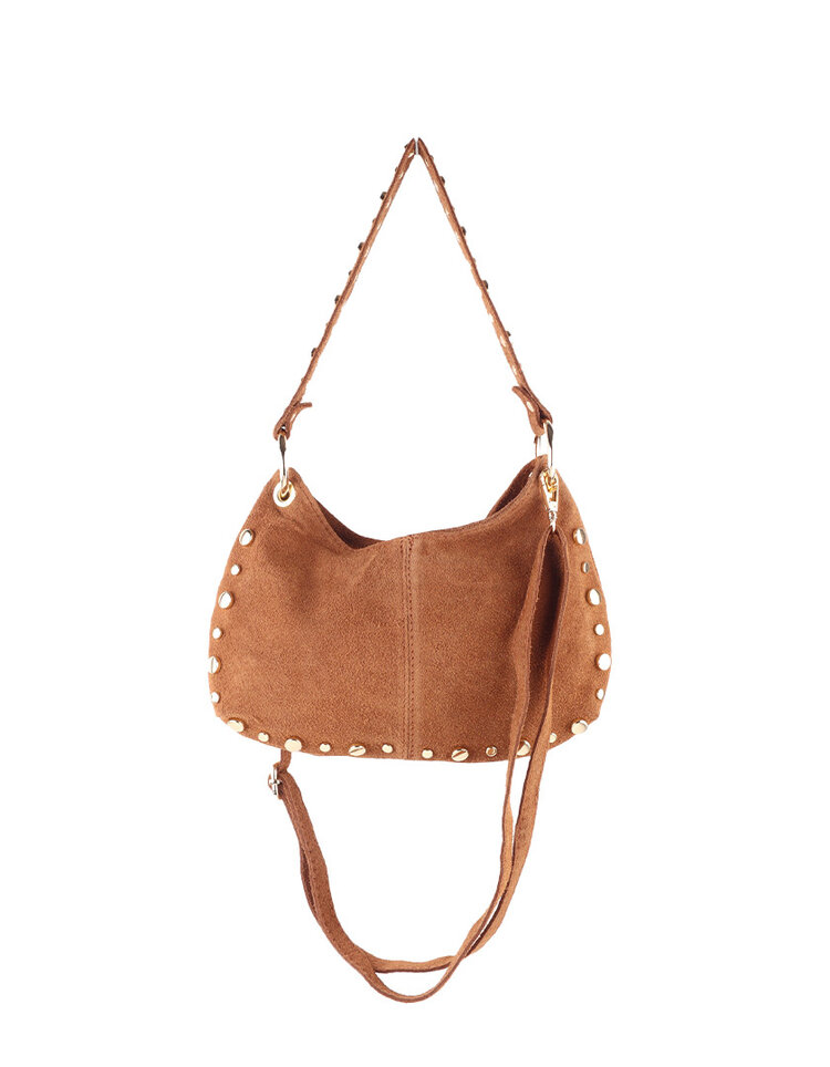Giuliano Leather  Leder-Schultertasche | Wildleder | 552453