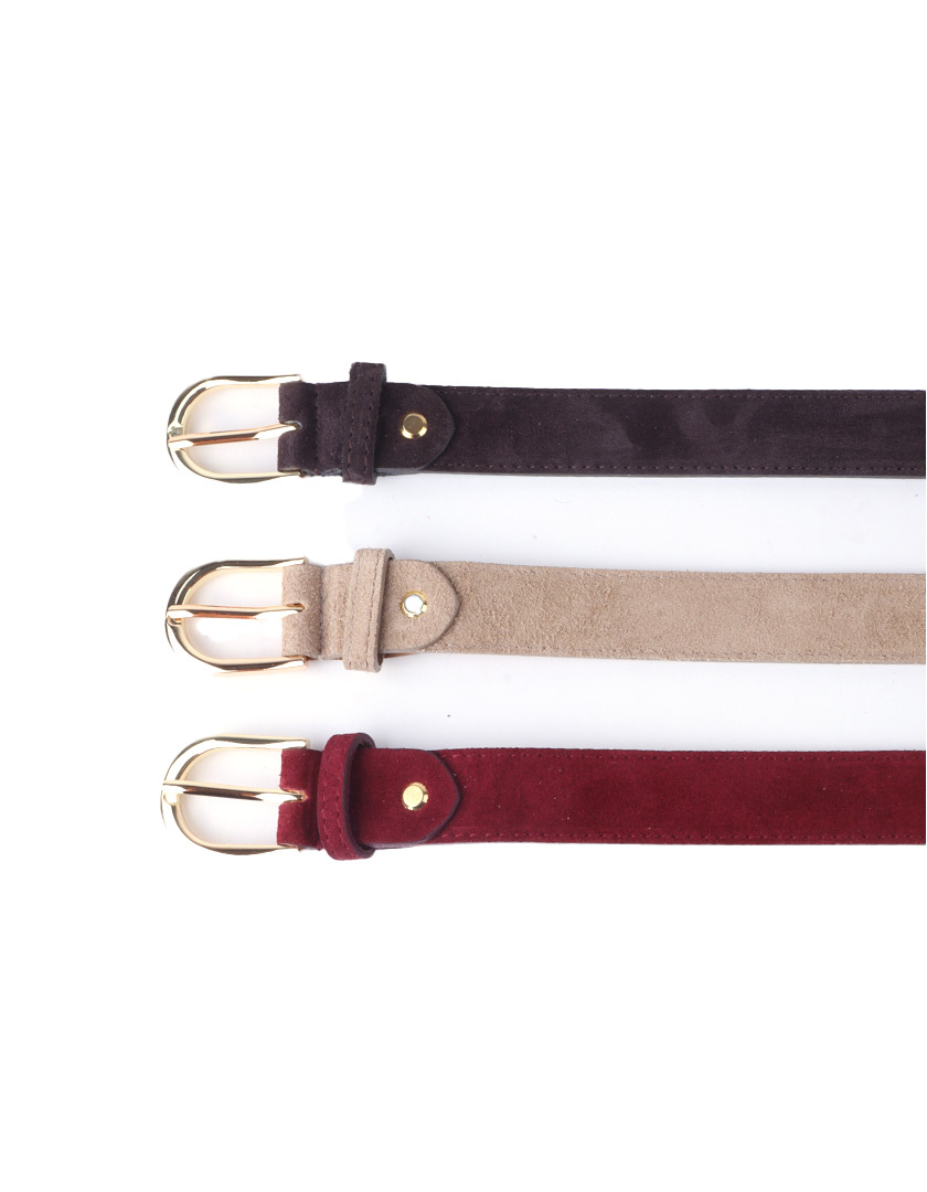 Giuliano Leather Lederen suede riem | Suede | 559140, foto 2 van 6