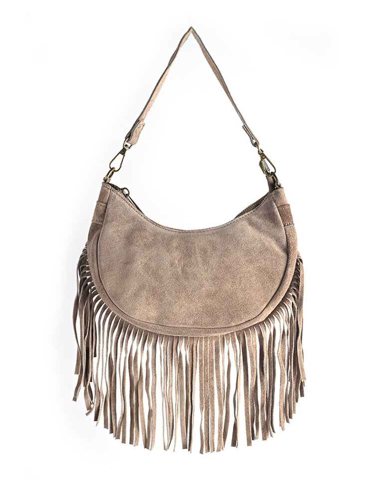 Giuliano Leather  Wildleder-Schultertasche | Fransen | 552337