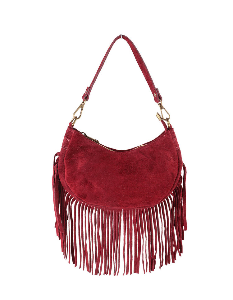 Giuliano Leather  Suède schoudertas | Franjes | 552337