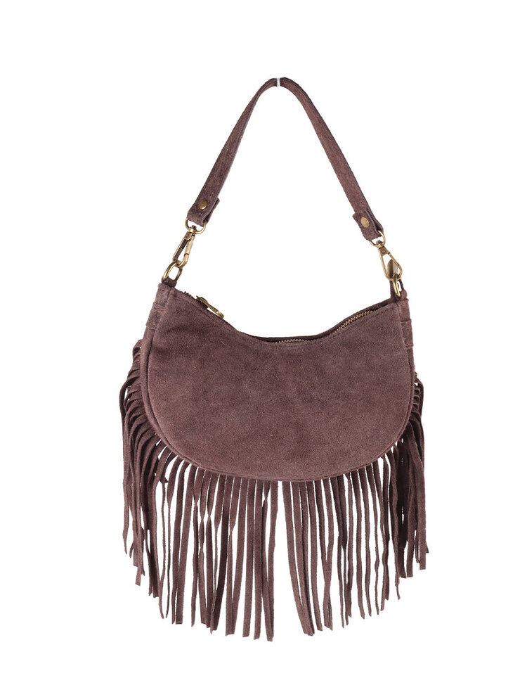 Giuliano Leather  Suède schoudertas | Franjes | 552337