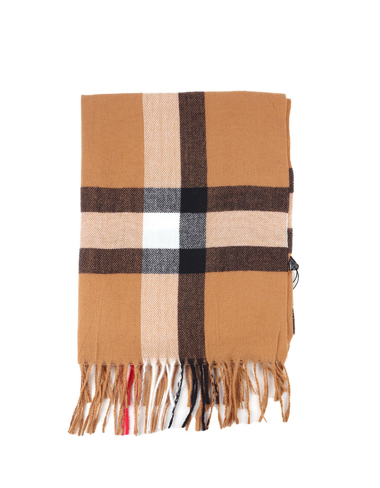 Scarf with checks | 700367