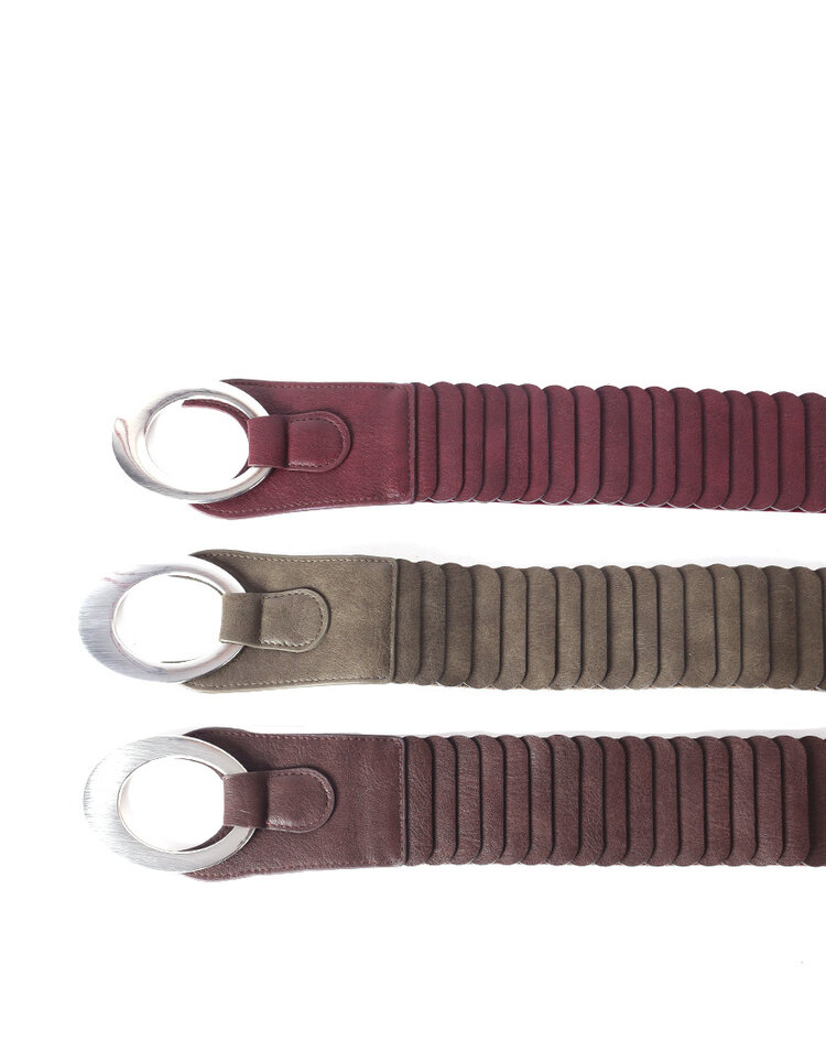 Giuliano Artificial Leather Belt - Buckle