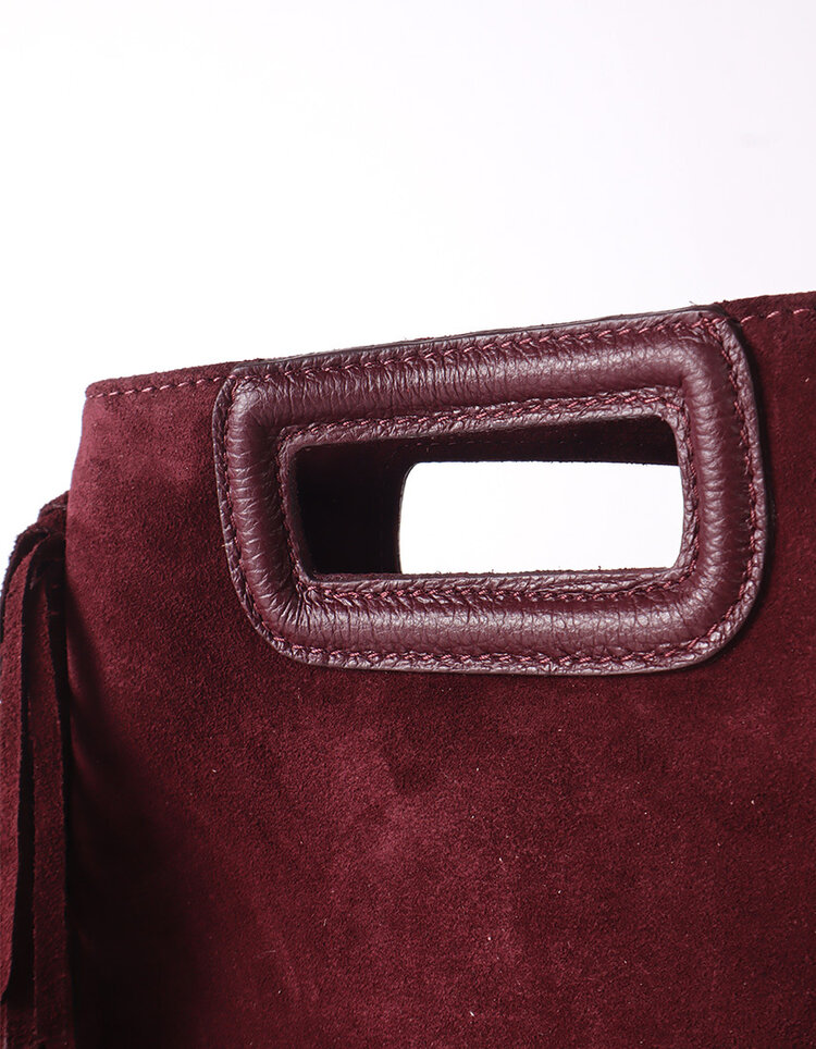 Wildleder-Schultertasche | Fransen | 552423 WILDLEDER