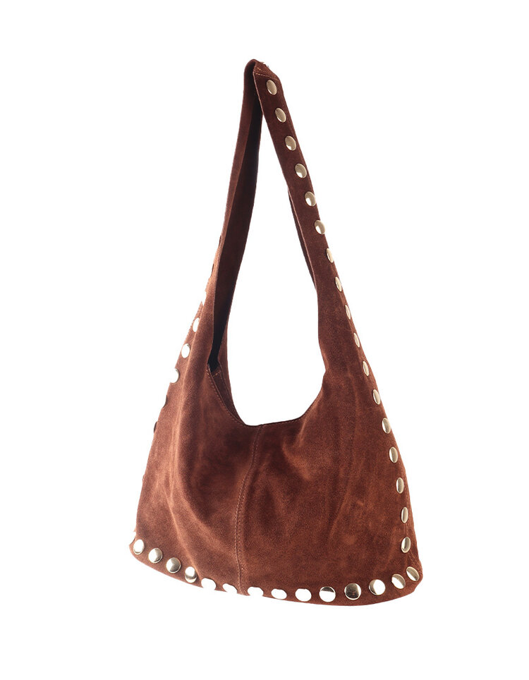 Giuliano Leather  Leder-Schultertasche | Wildleder | 552482